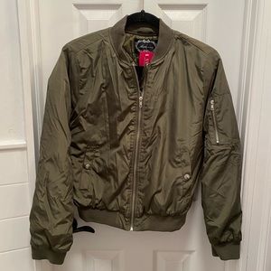 Olive Green Bomber Jacket
